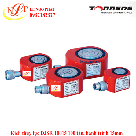 Kích thủy lực DJSR-10015 100 tấn, hành trình 15mm
