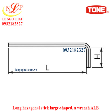 Long hexagonal stick large-shaped, a wrench ALB