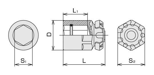 Đầu chuyển dùng cho cần vặn 2 chiều TONE RABT2