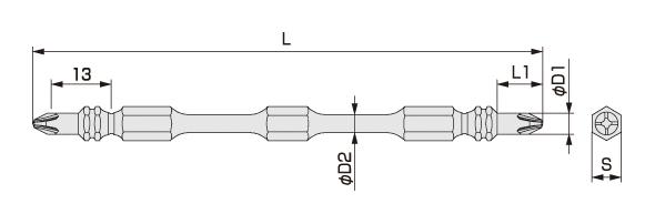 The torsion bit (the slim type) TBT2