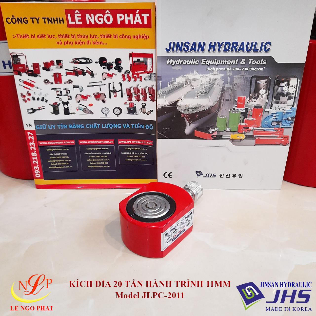 JLPC-2011, Kích thủy lực đĩa mỏng JHS 20 tấn hành trình 11 mm