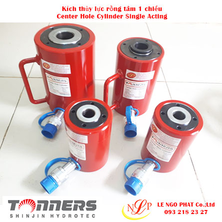 kích thủy lực rỗng tâm 1 chiều tonners