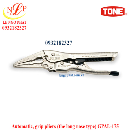 Automatic, grip pliers (the long nose type) GPAL-175