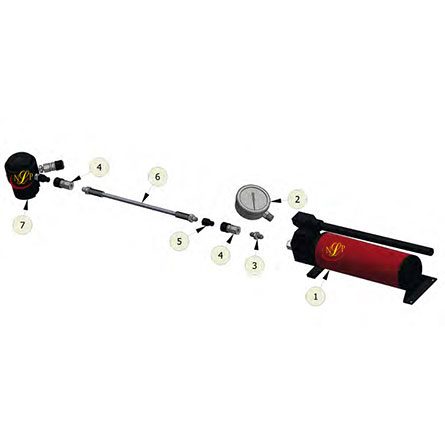 bơm tay thủy lực áp suất 1600 Bar