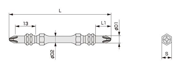 The torsion bit (the slim type) TBT2
