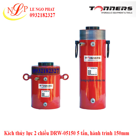 Kích thủy lực 2 chiều DRW-05150 5 tấn, hành trình 150mm