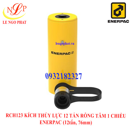 RCH123 KÍCH THỦY LỰC 12 TẤN RỖNG TÂM 1 CHIỀU ENERPAC (12tấn, 76mm)