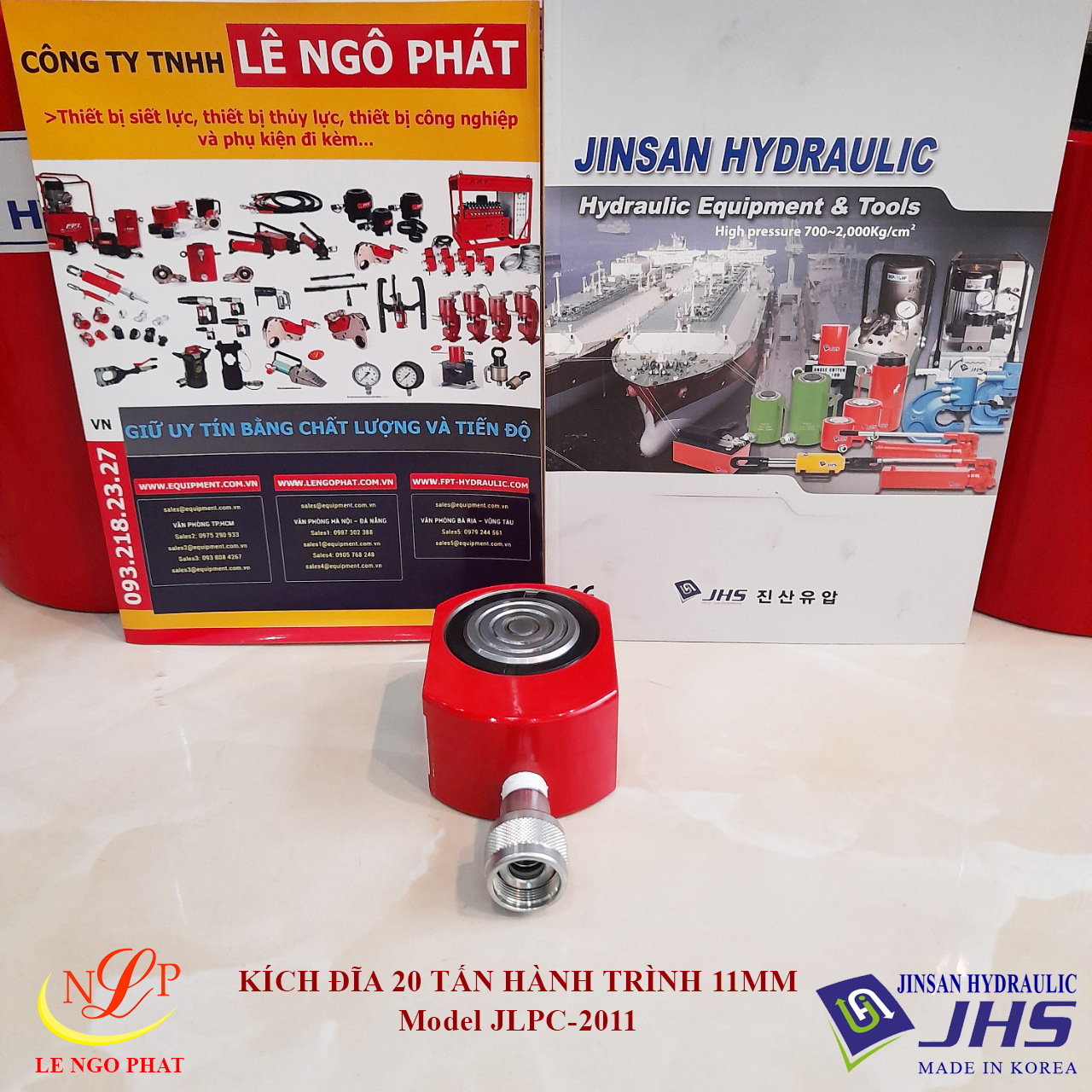 JLPC-2011, Kích thủy lực đĩa mỏng JHS 20 tấn hành trình 11 mm