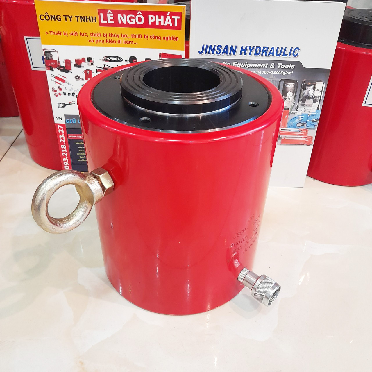 JSCH-10075, Kích thủy lực rỗng tâm JHS 100 tấn hành trình 75 mm