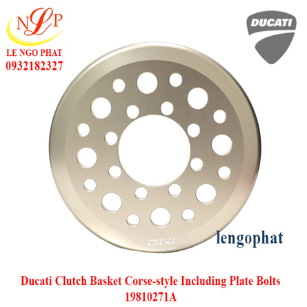 Ducati Clutch Basket Corse-style Including Plate Bolts 19810271A