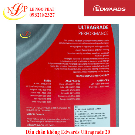 Dầu chân không Edwards Ultragrade 20