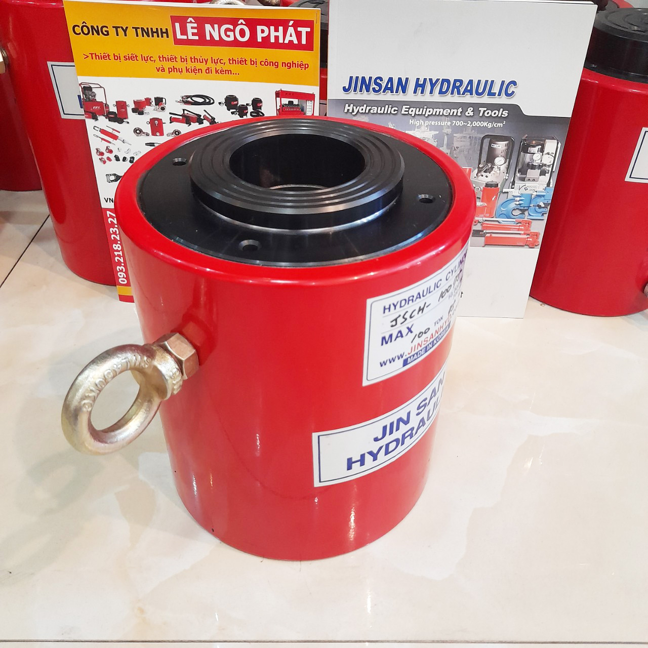 JSCH-10075, Kích thủy lực rỗng tâm JHS 100 tấn hành trình 75 mm