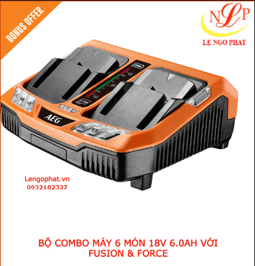 BỘ COMBO MÁY 6 MÓN 18V 6.0AH VỚI FUSION & FORCE