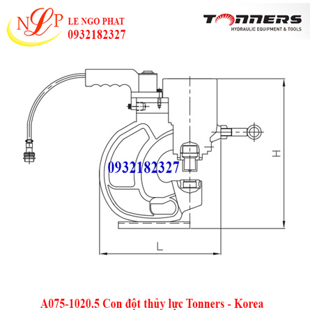 A075-1020.5 Con đột thủy lực Tonners - Korea