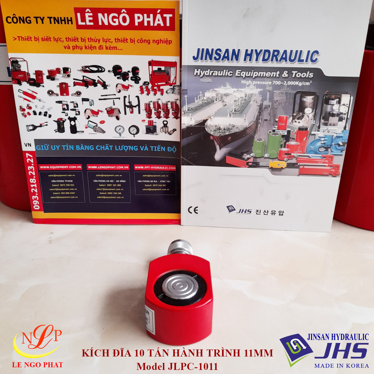 JLPC-1011, Kích thủy lực đĩa mỏng JHS 10 tấn hành trình 11 mm
