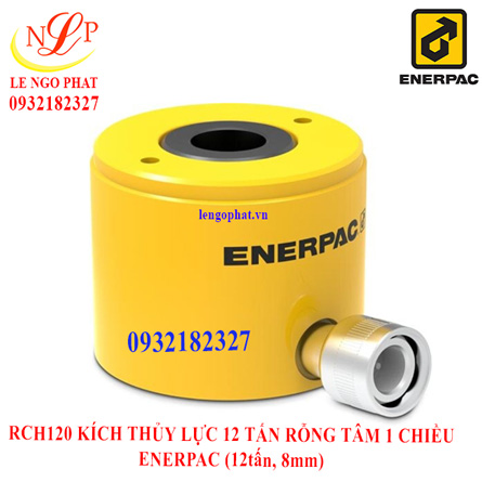 RCH120 KÍCH THỦY LỰC 12 TẤN RỖNG TÂM 1 CHIỀU  ENERPAC (12tấn, 8mm)