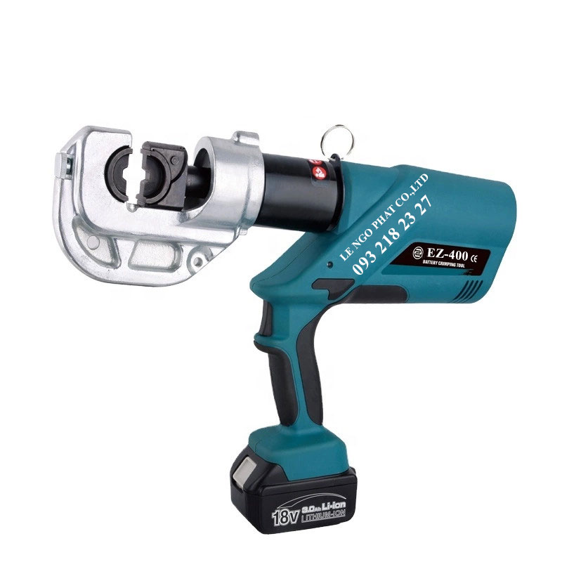 EZ-400, kìm ép cos thủy lực dùng pin 16 - 400 mm2, 12 tấn