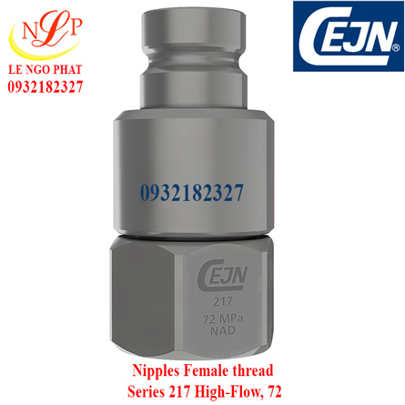 Nipples Female thread Series 217 High-Flow, 72 MPa Rc 3/8"