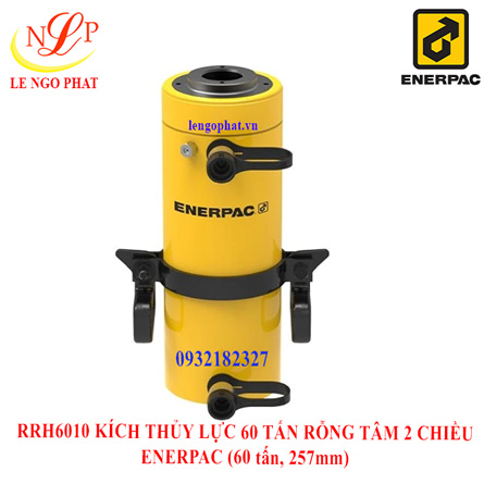 RRH6010 KÍCH THỦY LỰC 60 TẤN RỖNG TÂM 2 CHIỀU ENERPAC (60 tấn, 257mm)