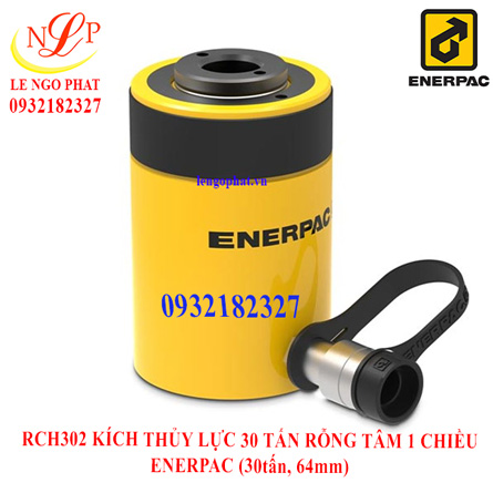RCH302 KÍCH THỦY LỰC 30 TẤN RỖNG TÂM 1 CHIỀU ENERPAC (30tấn, 64mm)