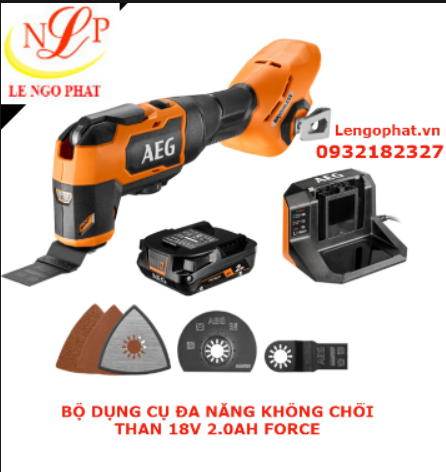 BỘ DỤNG CỤ ĐA NĂNG KHÔNG CHỔI THAN 18V 2.0AH FORCE