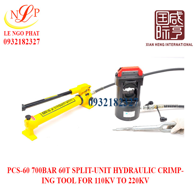 PCS-60 700BAR 60T SPLIT-UNIT HYDRAULIC CRIMPING TOOL FOR 110KV TO 220KV