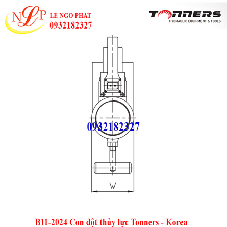 B11-2024 Con đột thủy lực Tonners - Korea