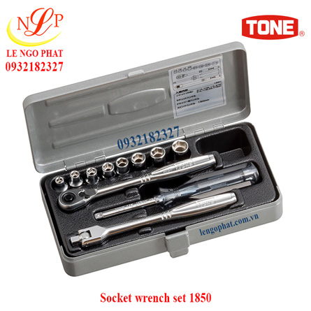 Socket wrench set 1850