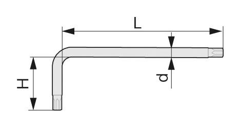 HEKKUSUROBU L-shaped wrench TXL - H