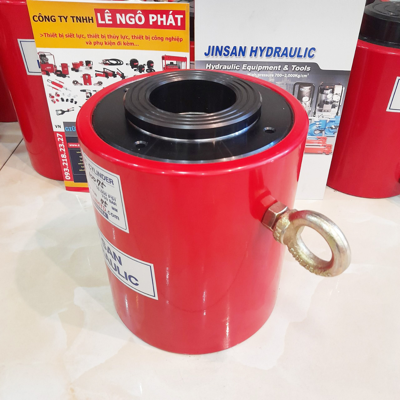 JSCH-10075, Kích thủy lực rỗng tâm JHS 100 tấn hành trình 75 mm