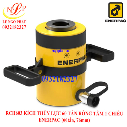 RCH603 KÍCH THỦY LỰC 60 TẤN RỖNG TÂM 1 CHIỀU ENERPAC (60tấn, 76mm)
