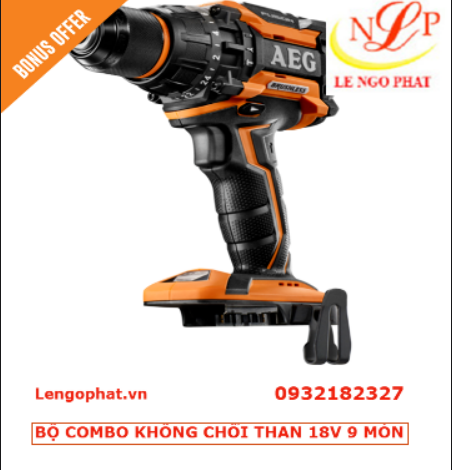 BỘ COMBO KHÔNG CHỔI THAN 18V 9 MÓN