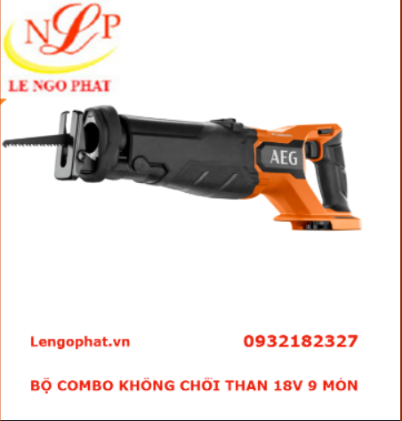 BỘ COMBO KHÔNG CHỔI THAN 18V 9 MÓN