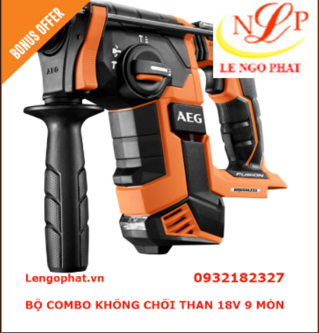 BỘ COMBO KHÔNG CHỔI THAN 18V 9 MÓN
