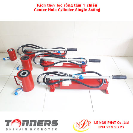 kích thủy lực rỗng tâm 1 chiều tonners