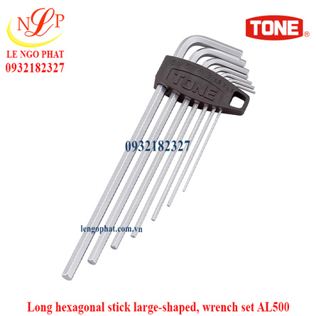 Long hexagonal stick large-shaped, wrench set AL500