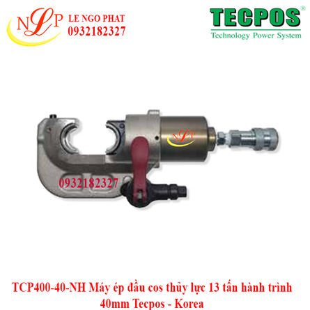 TCP400-40-NH Máy ép đầu cos thủy lực 13 tấn hành trình 40mm Tecpos - Korea