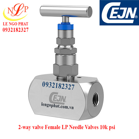 2-way valve Female 1/4" NPT to female 1/4" NPT 10k psi