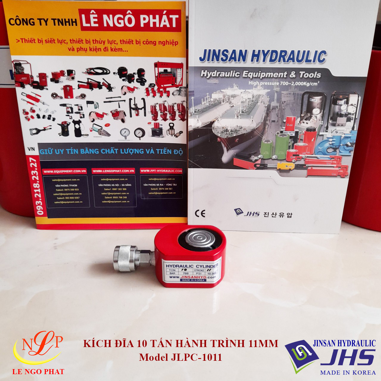 JLPC-1011, Kích thủy lực đĩa mỏng JHS 10 tấn hành trình 11 mm