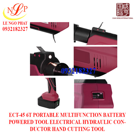 ECT-45 6T PORTABLE MULTIFUNCTION BATTERY POWERED TOOL ELECTRICAL HYDRAULIC CONDUCTOR HAND CUTTING TOOL