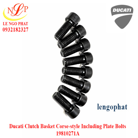 Ducati Clutch Basket Corse-style Including Plate Bolts 19810271A