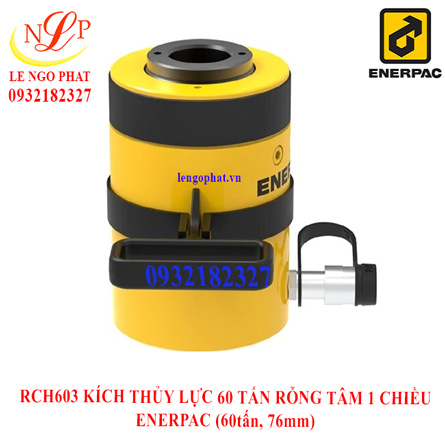RCH603 KÍCH THỦY LỰC 60 TẤN RỖNG TÂM 1 CHIỀU ENERPAC (60tấn, 76mm)