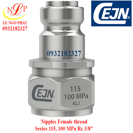 Nipples Female Series 115, 100 MPa Rc 3/8"
