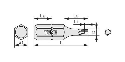 Torx plus bit BTIPS