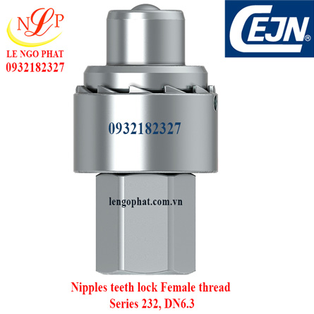 Nipples teeth lock Female thread Series 232, DN6.3 1/4" NPT