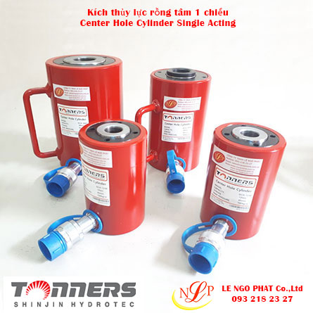kích thủy lực rỗng tâm 1 chiều tonners
