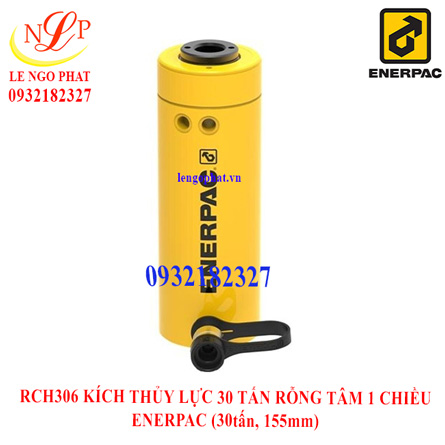 RCH306 KÍCH THỦY LỰC 30 TẤN RỖNG TÂM 1 CHIỀU ENERPAC (30tấn, 155mm)