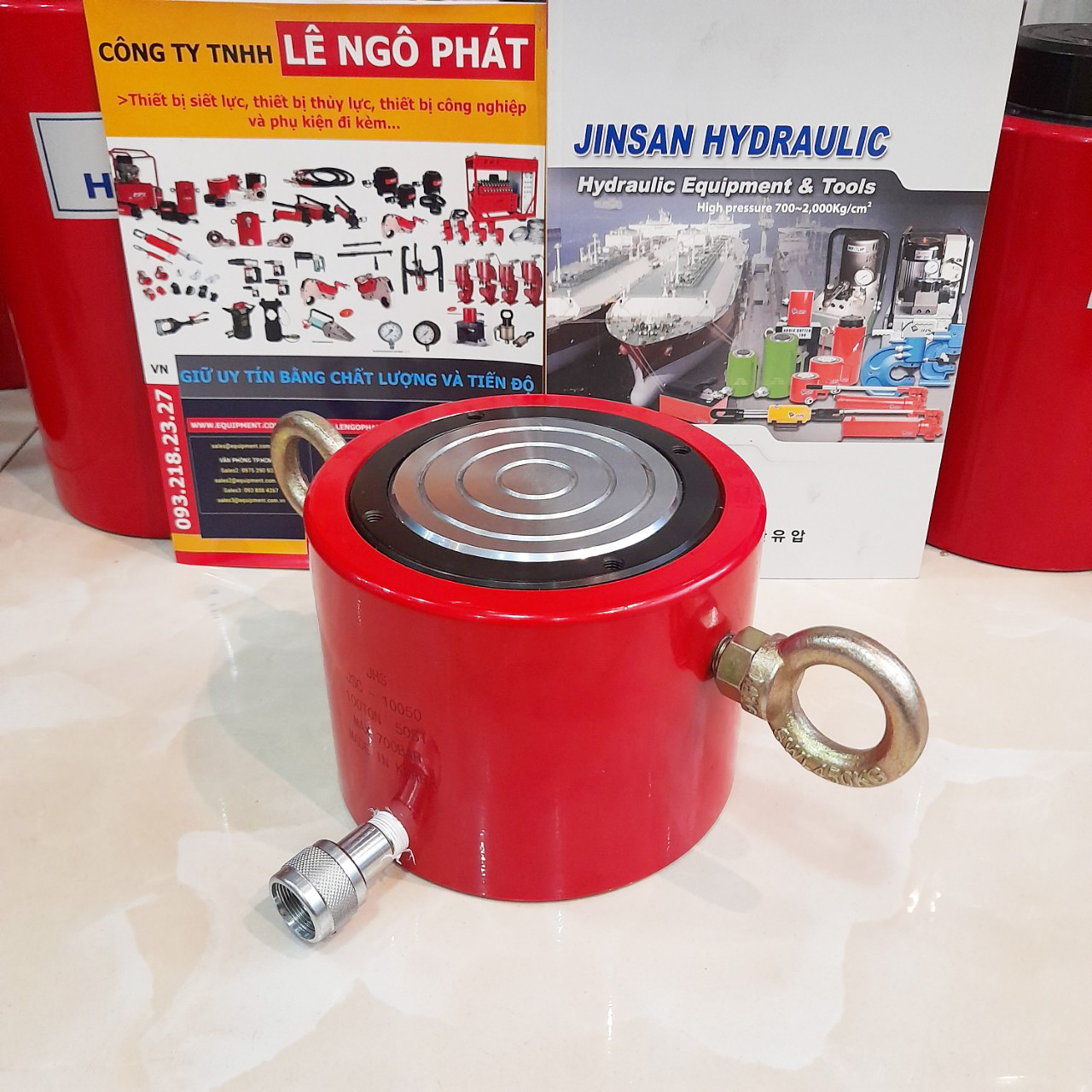 JSC-10050, Kích thủy lực lùn JHS 100 tấn hành trình 50 mm