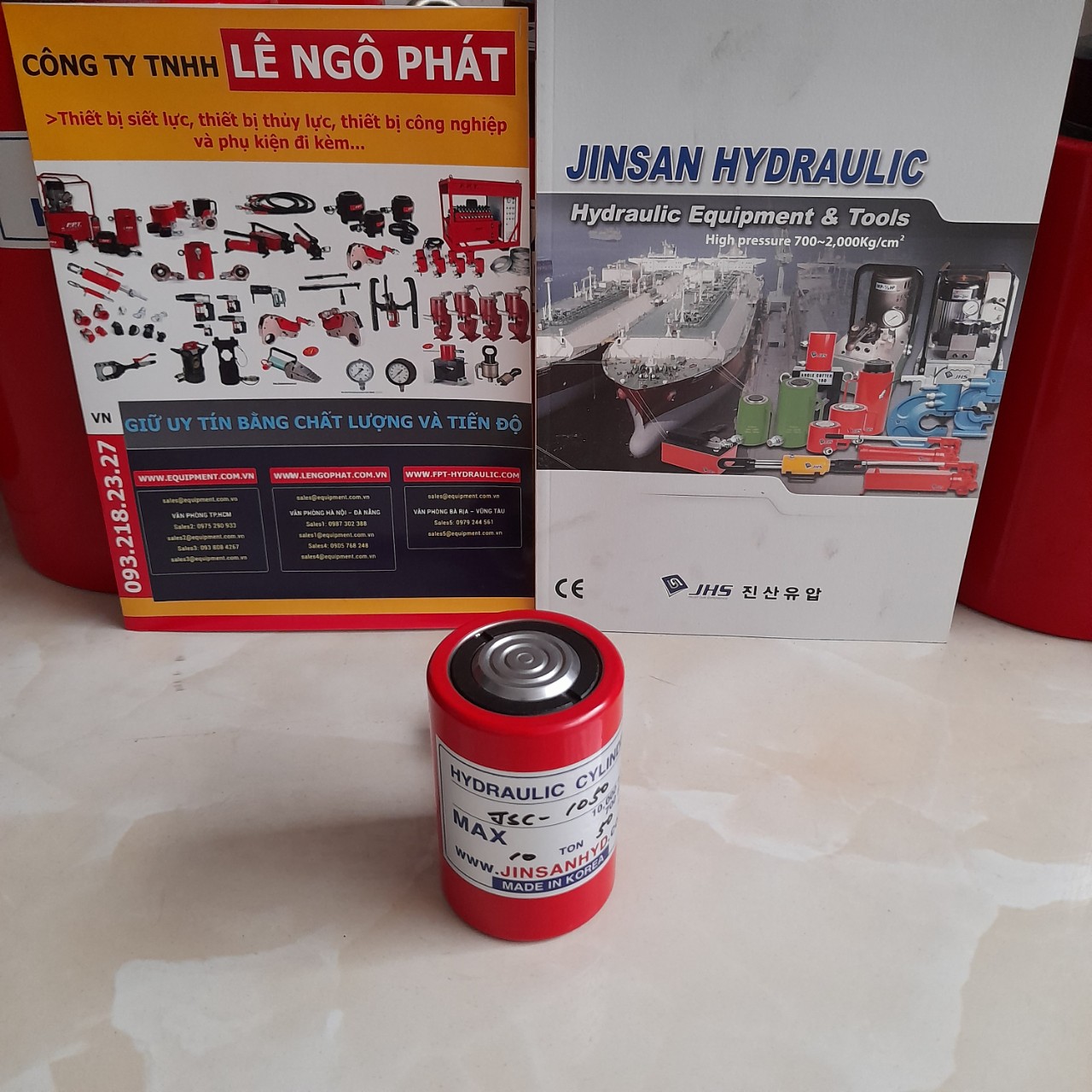JSC-1050, Kích thủy lực lùn JHS 10 tấn hành trình 50 mm