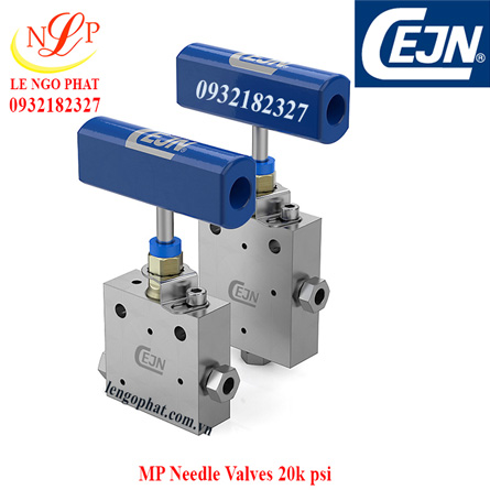 3-way valve, 2 pressure connections 20k psi - 27 Nm